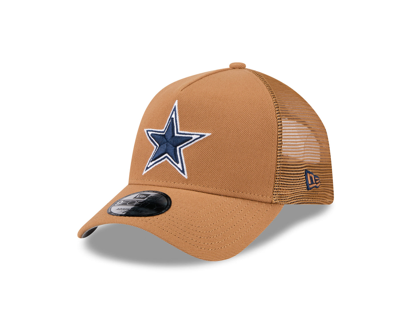 Dallas Cowboys New Era Color Pack Side Patch A-Frame 9FORTY Adjustable Hat - Brown