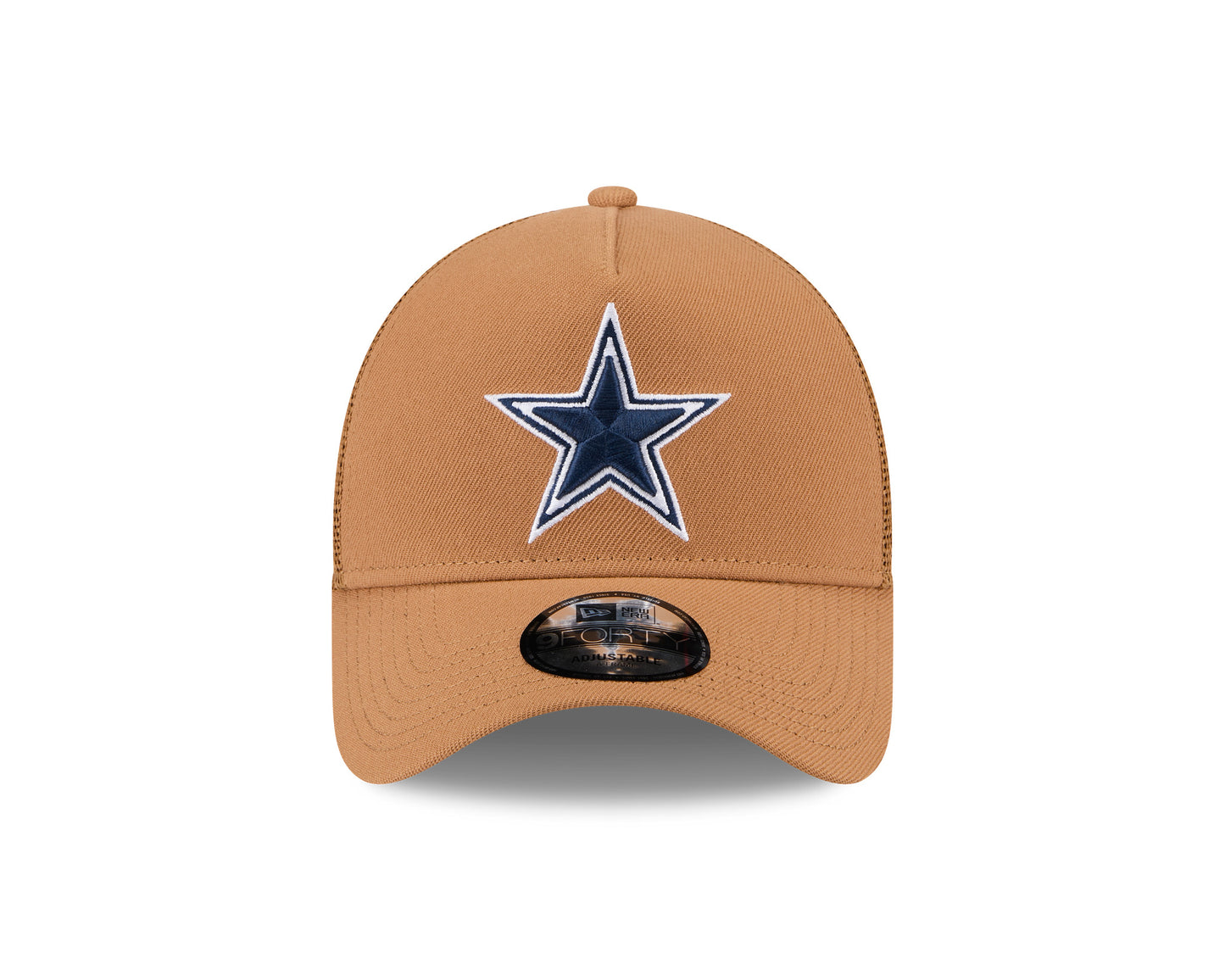 Dallas Cowboys New Era Color Pack Side Patch A-Frame 9FORTY Adjustable Hat - Brown