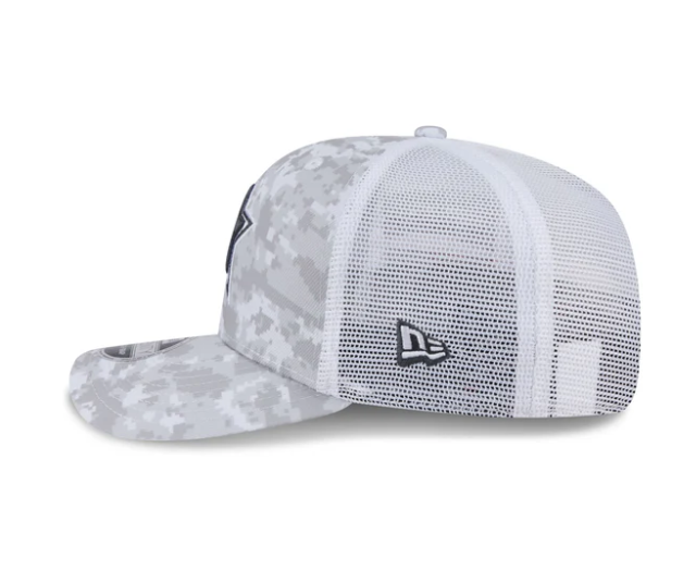 Dallas Cowboys New Era White 2024 Salute To Service Digital Camo Salute To Service 9SEVENTY Hat
