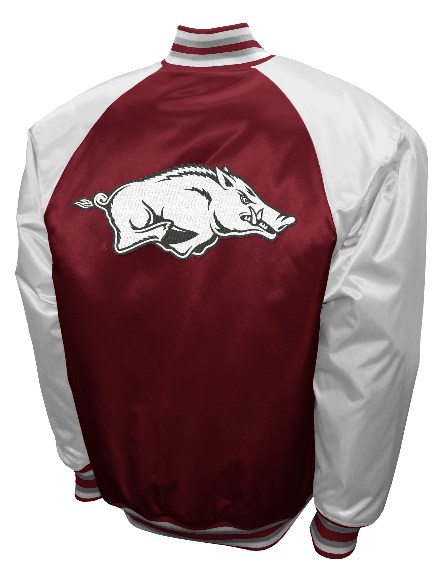 Arkansas Razorbacks Franchise Club Game Satin Full-Snap Jacket