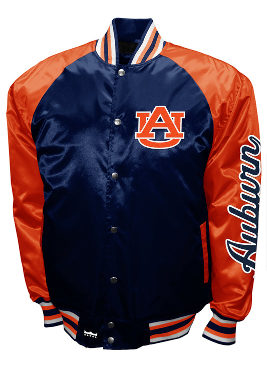 Auburn Tigers Franchise Club Game Satin Full-Snap Jacket