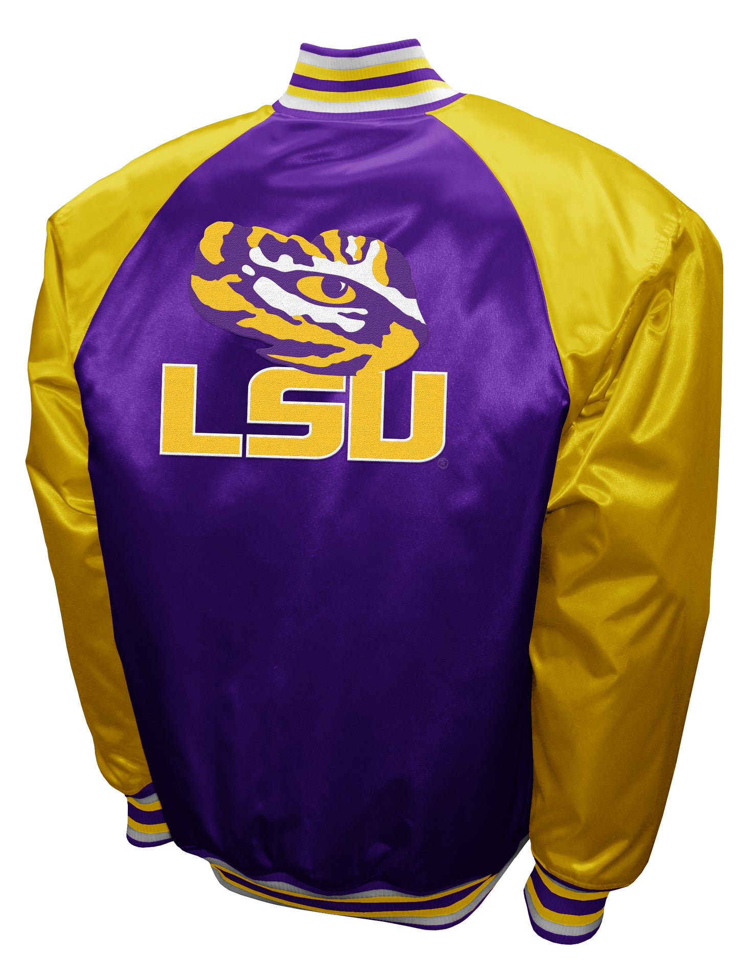 LSU Tigers Franchise Club Game Satin Full-Snap Jacket