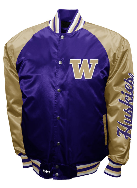 Washington Huskies Franchise Club Game Satin Full-Snap Jacket