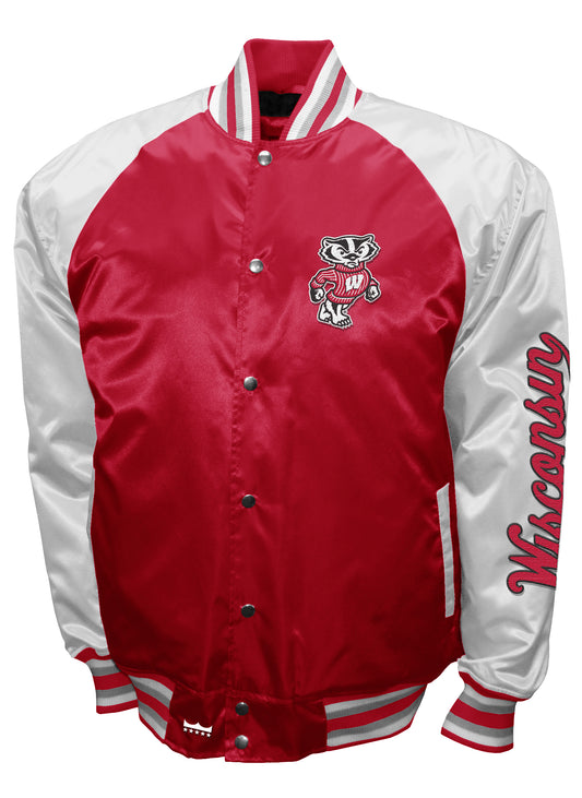 Wisconsin Badgers Franchise Club Game Satin Full-Snap Jacket