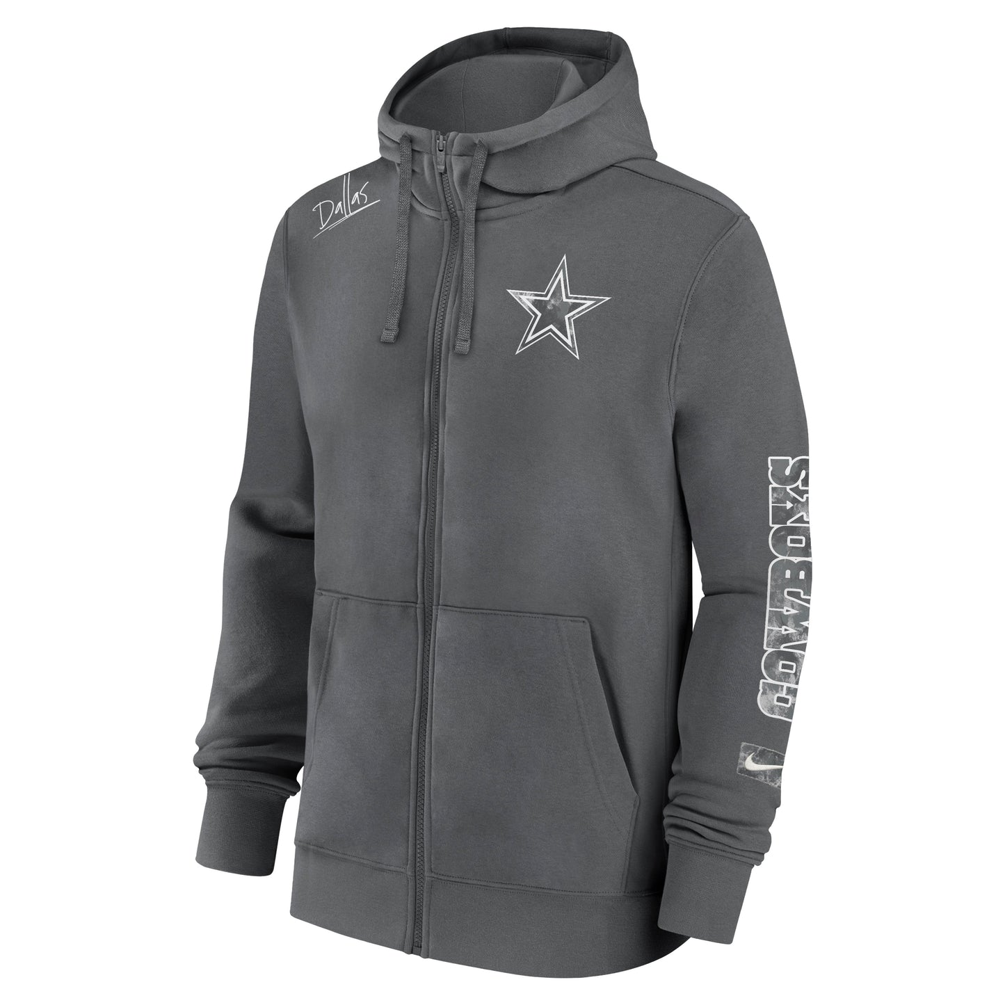 Dallas Cowboys Nike Performance Multi Statement Full-Zip Hoodie - Charcoal