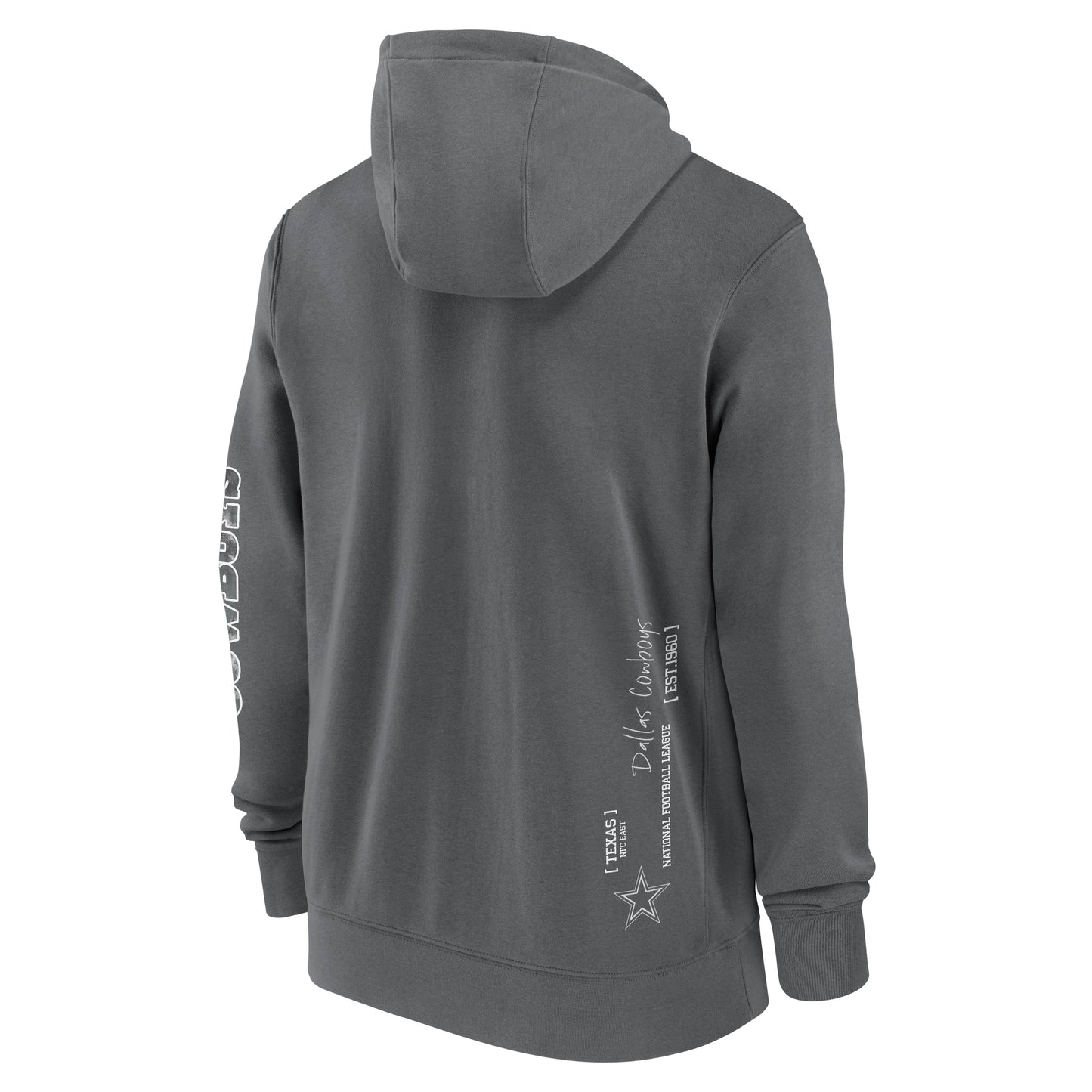 Dallas Cowboys Nike Performance Multi Statement Full-Zip Hoodie - Charcoal