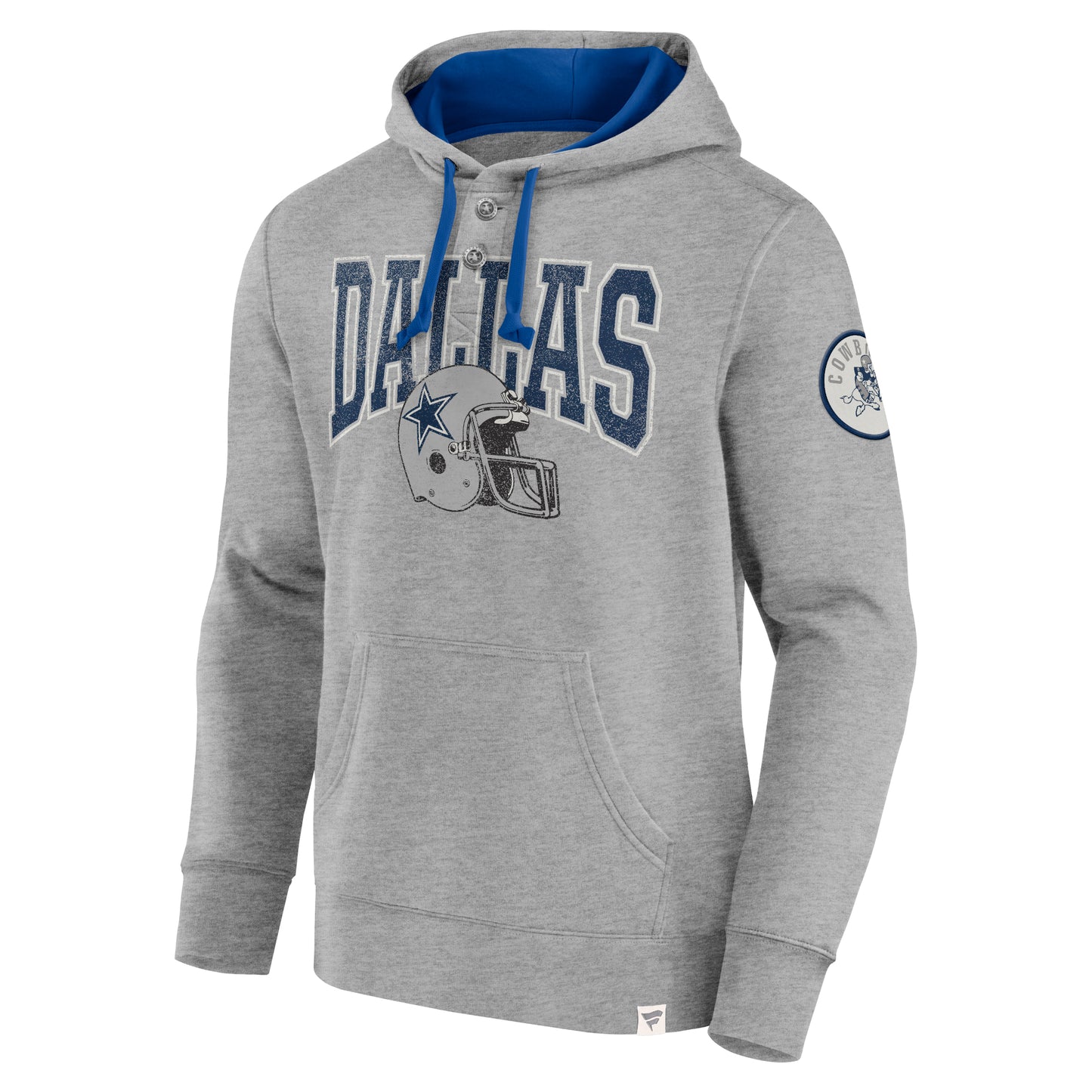 Dallas Cowboys Fanatics Label Maker Pullover Hoodie- Gray