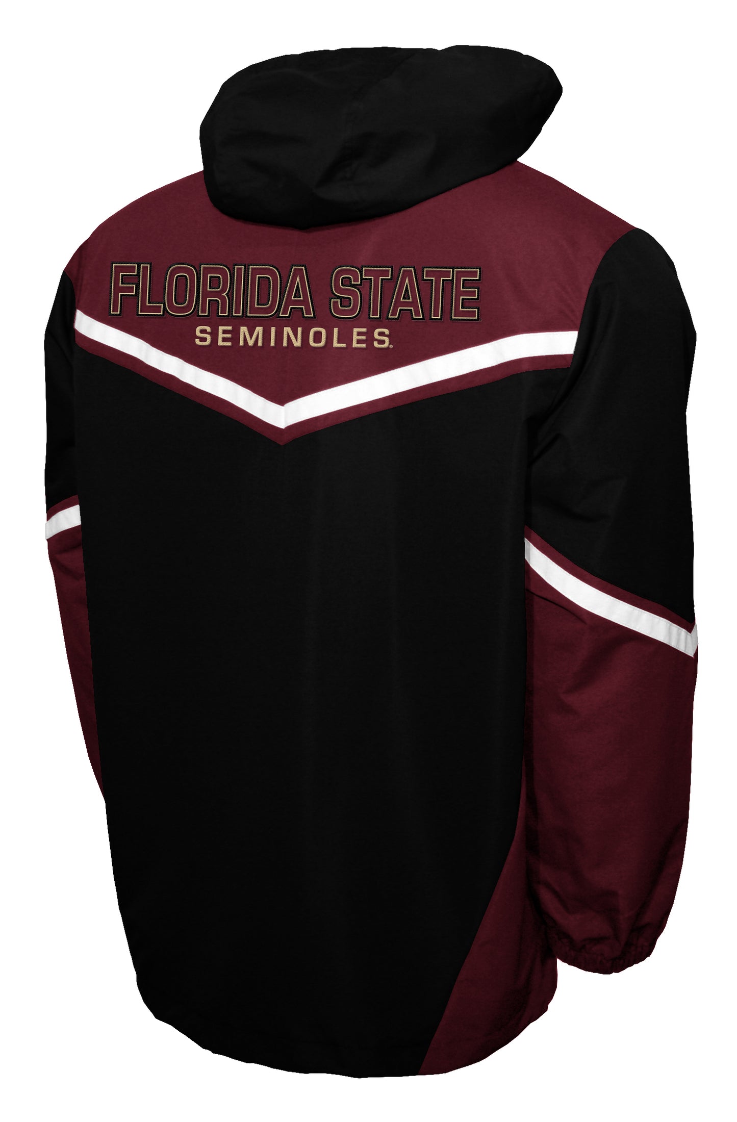Florida State Seminoles Franchise Club Action Anorak Quarter-Zip Pullover Jacket - Black