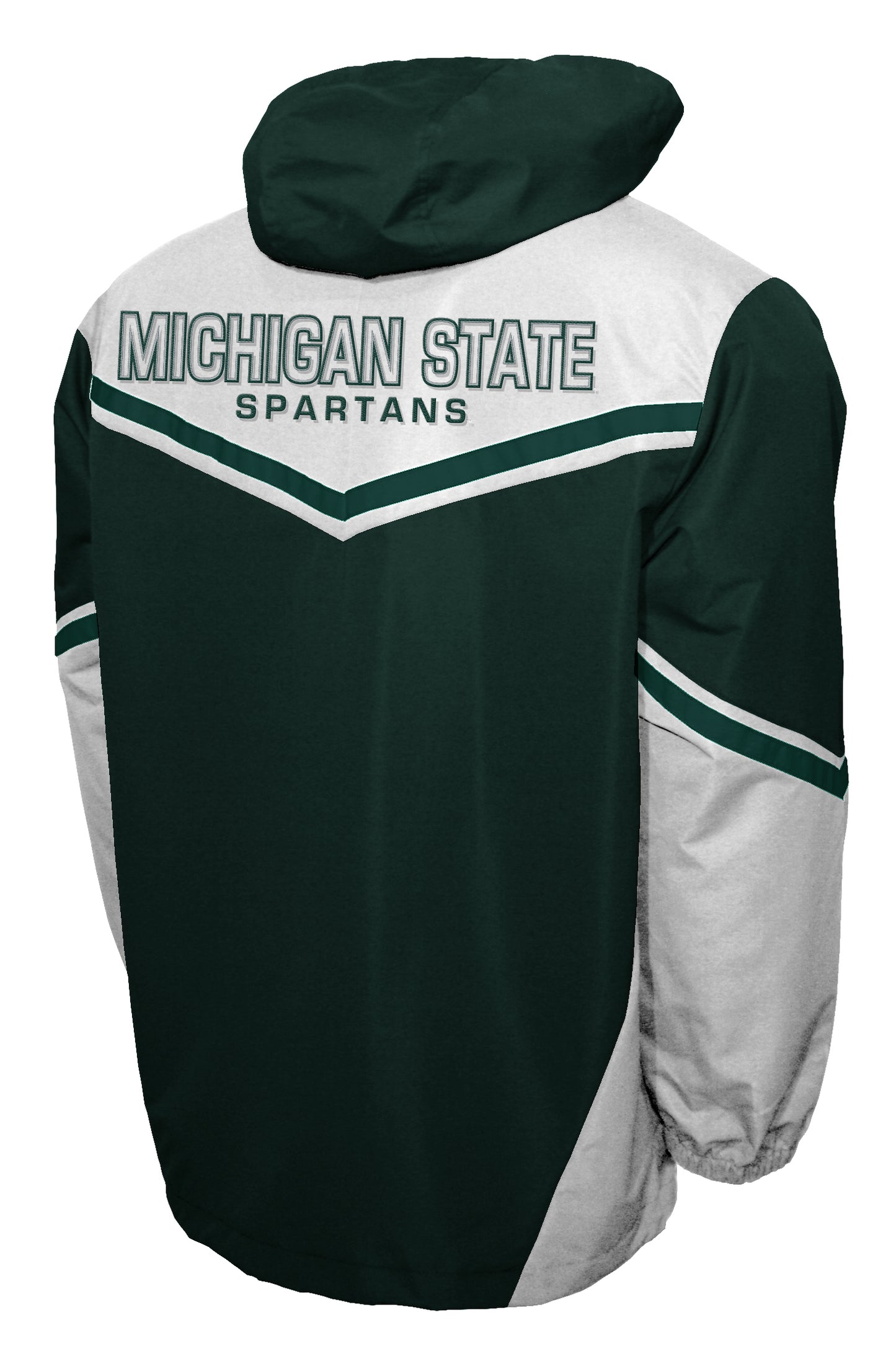 Michigan State Spartans Franchise Club Action Anorak Quarter-Zip Pullover Jacket - Green