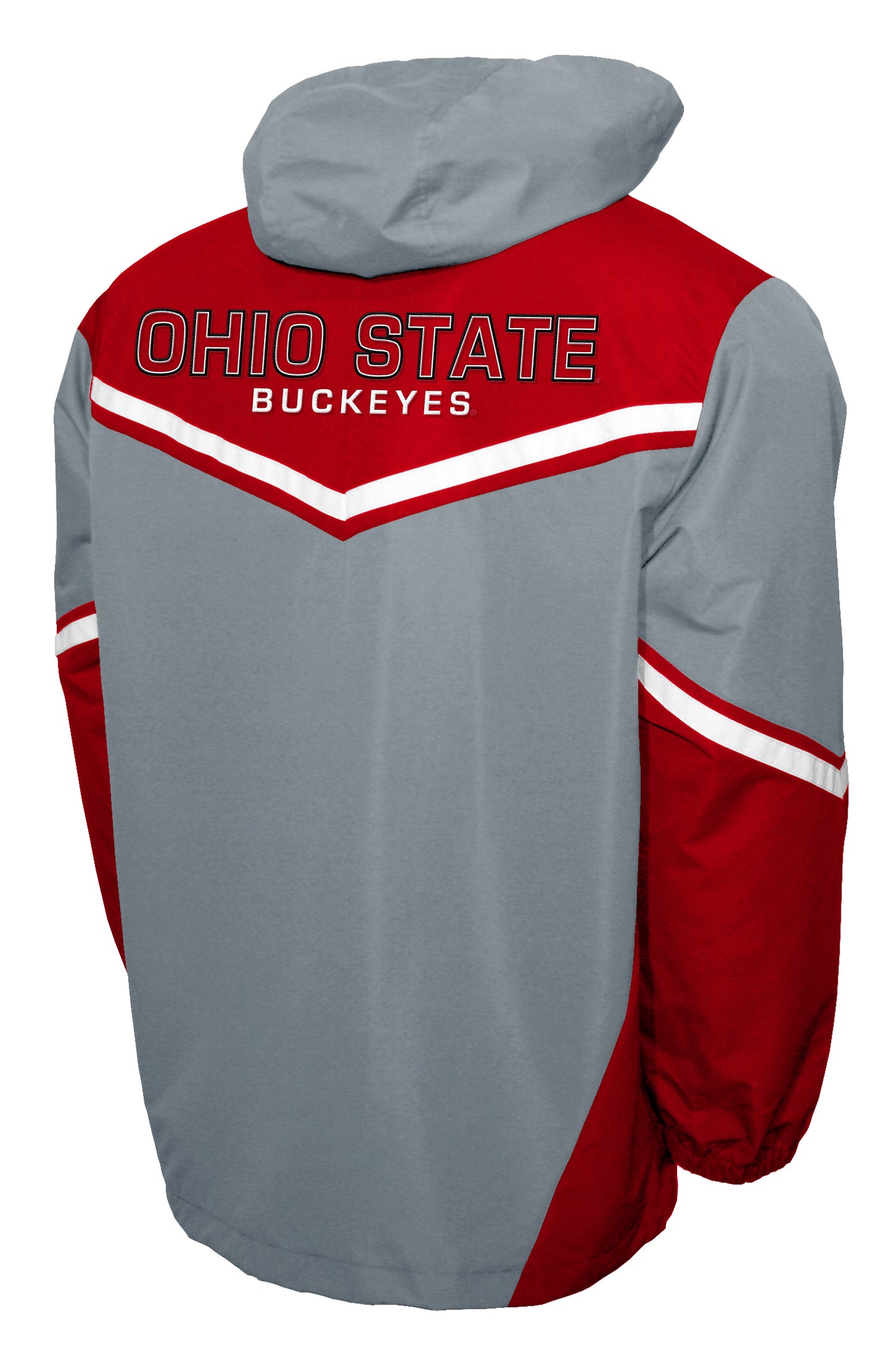 Ohio State Buckeyes Franchise Club Action Anorak Quarter-Zip Pullover Jacket - Gray