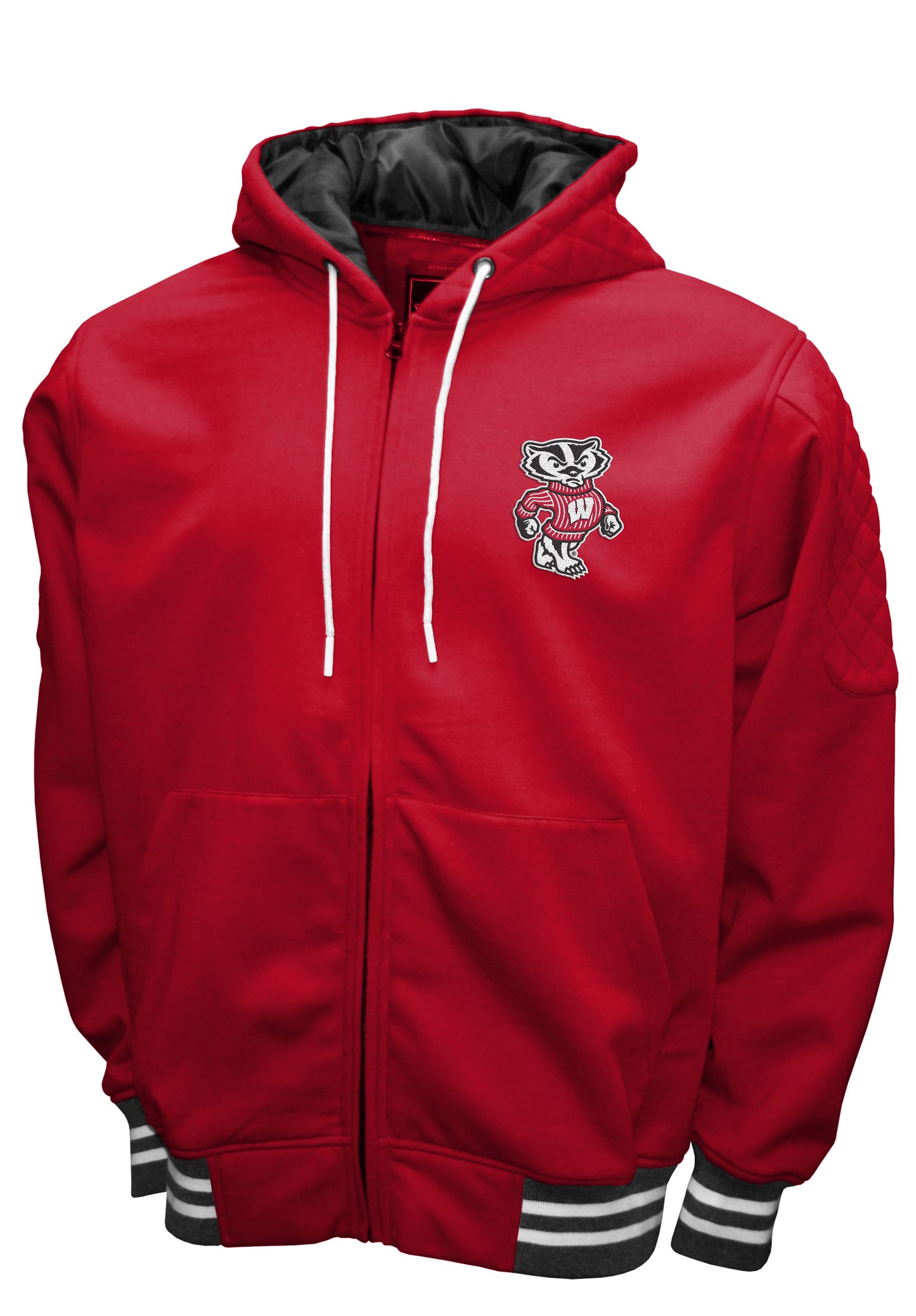 Wisconsin Badgers Franchise Club Grind Hooded Jacket - Red