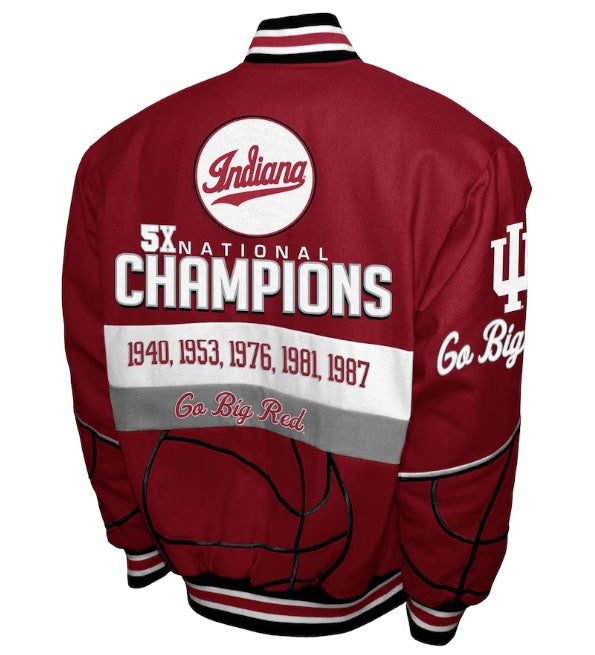 Indiana Hoosiers Franchise Club 5-Time Commemorative Twill Jacket