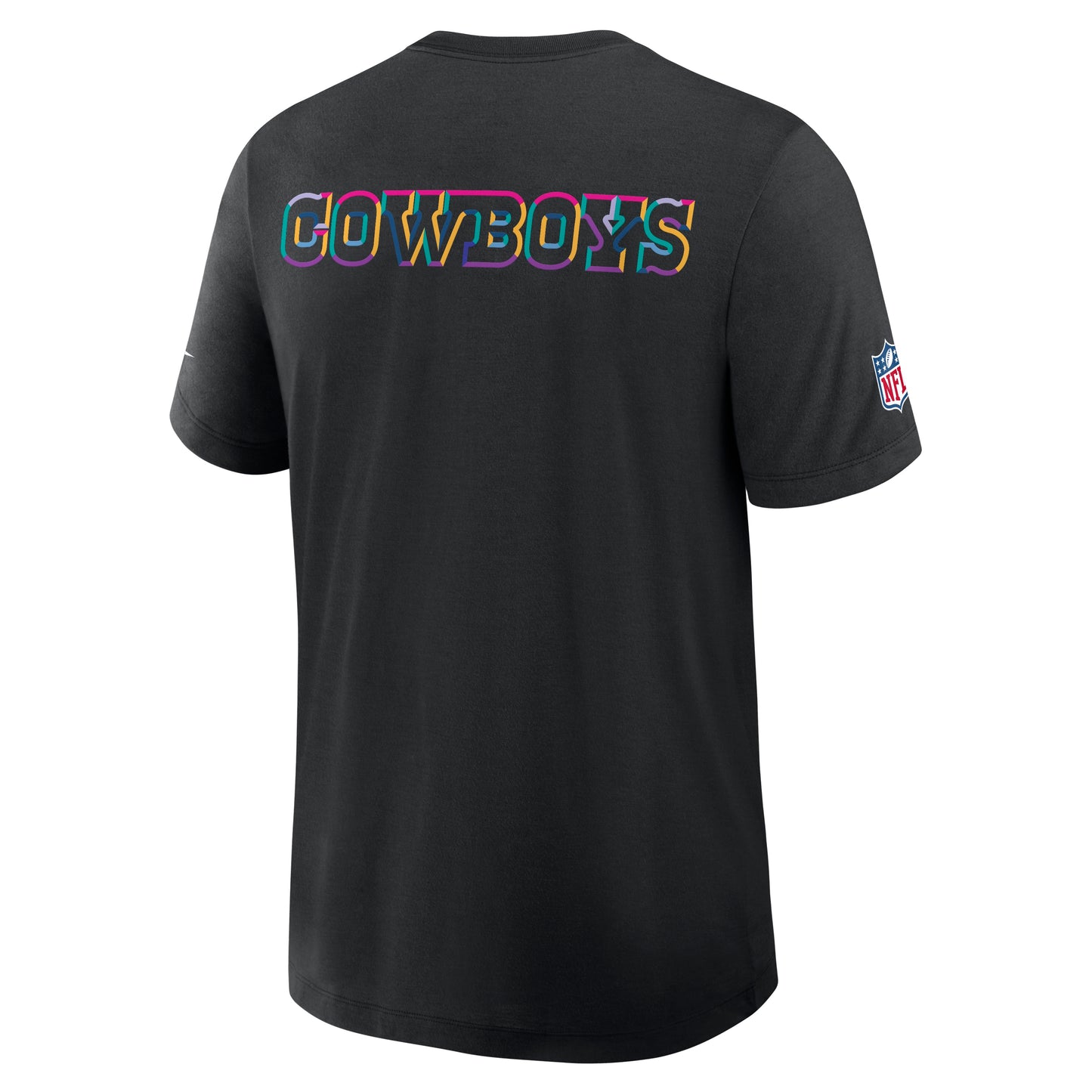 Dallas Cowboys Nike Men's 2025 Crucial Catch Team Sideline T-Shirt - Black
