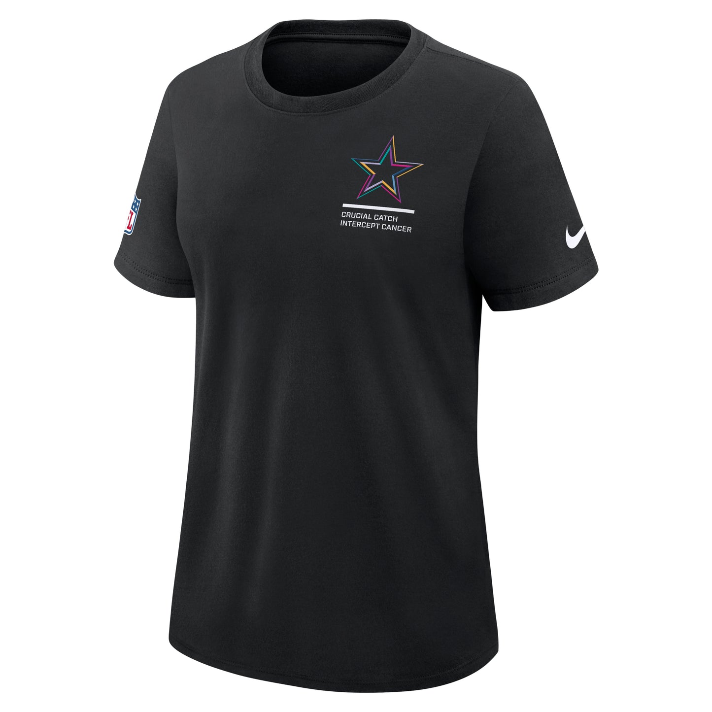 Dallas Cowboys Nike Women's 2025 Crucial Catch Team Performance T- Shirt