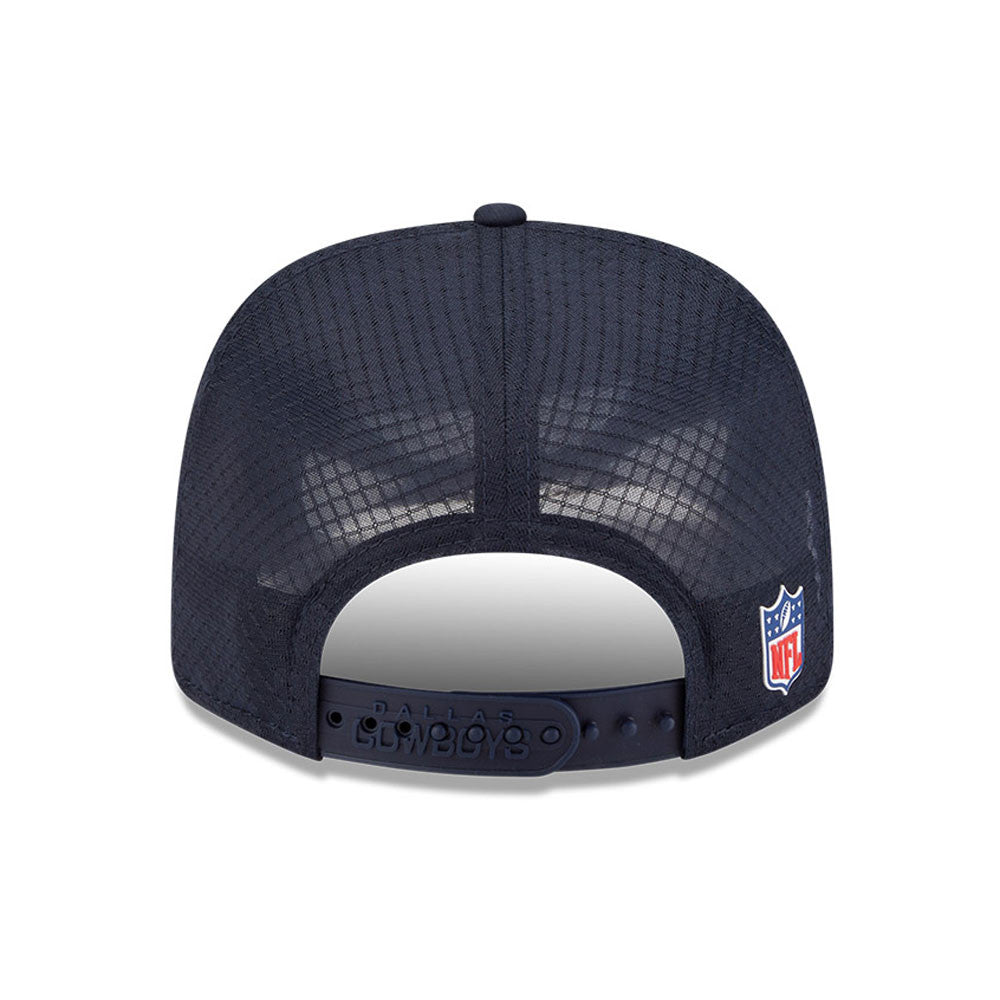 Dallas Cowboys New Era 2025 Sideline 9SEVENTY Trucker Adjustable Hat - Navy