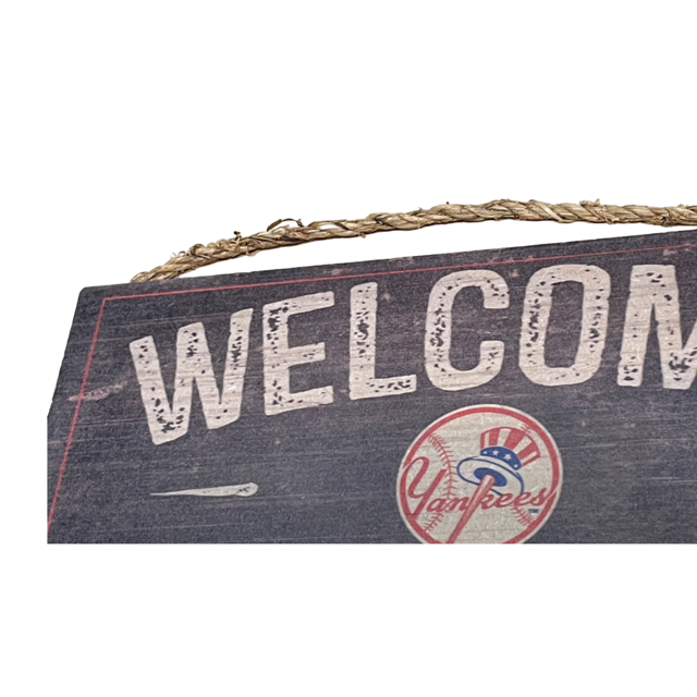 New York Yankees Fans Creations Welcome Wood Sign