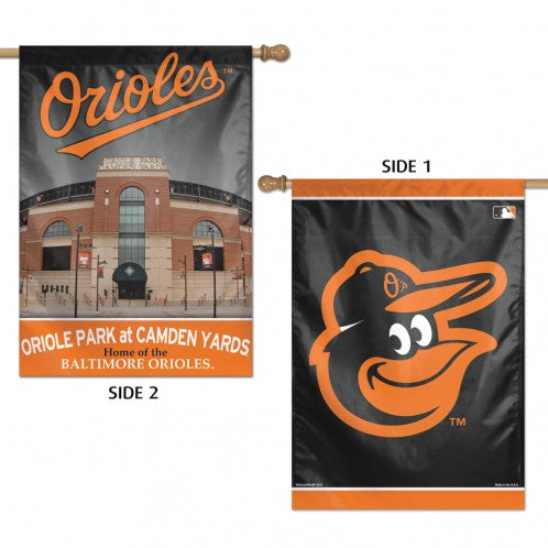 Baltimore Orioles Wincraft 2 Sided Stadium Vertical Flag 28" X 40"