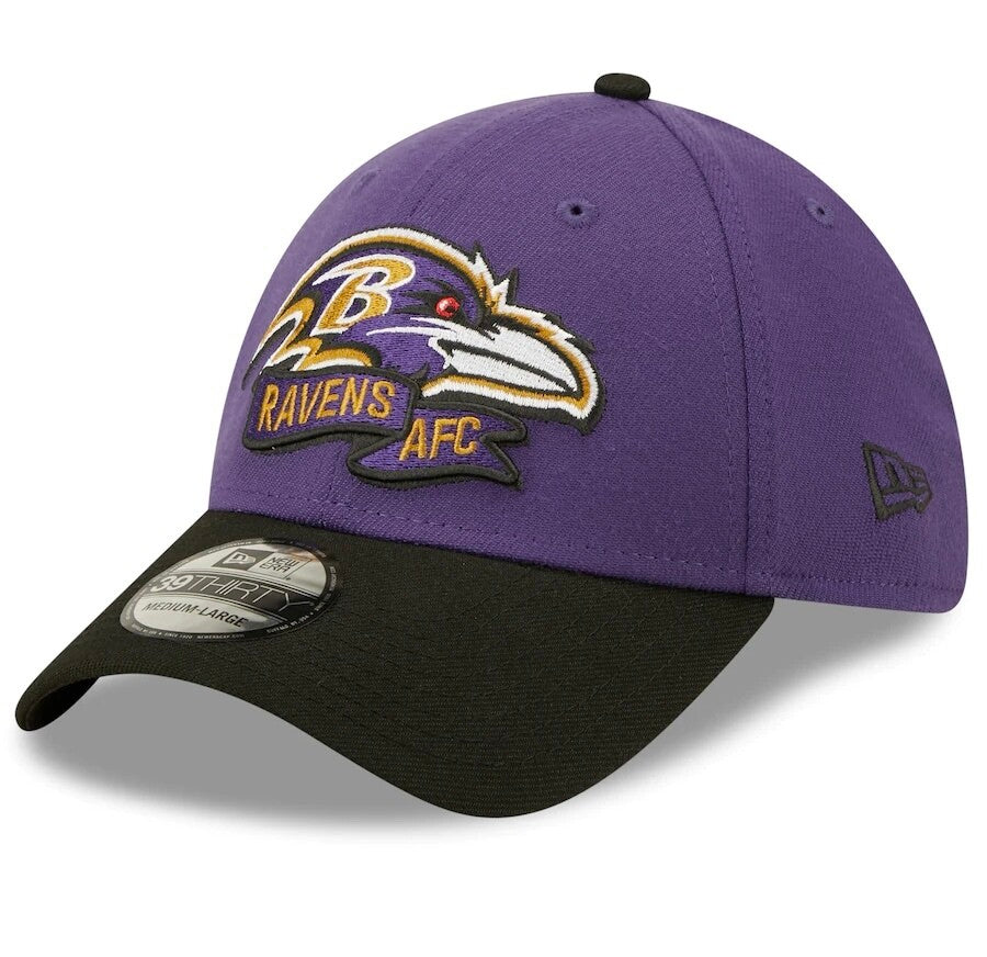 Baltimore Ravens Sideline Banner Team Color 39THIRTY Flex Hat - Purple