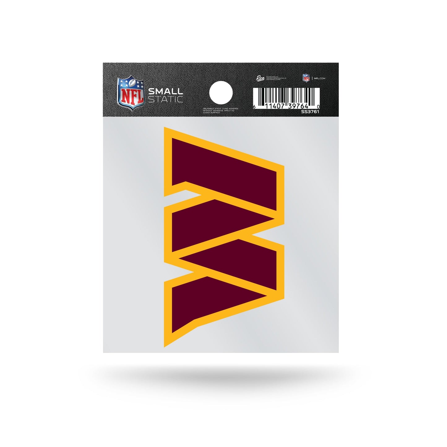 Washington Commanders Rico Static Cling Decal 3x4
