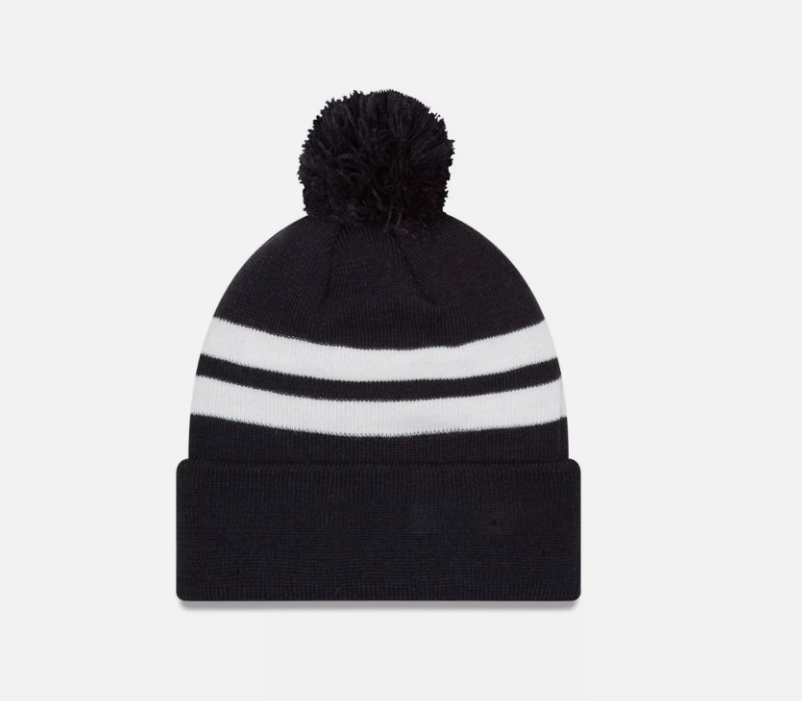 Chicago Bears New Era Stripe Pom Knit Hat