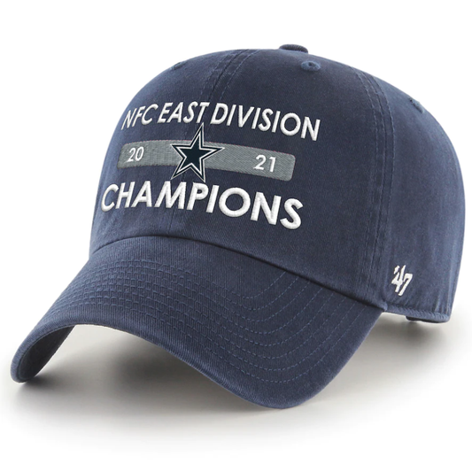 Dallas Cowboys '47 2021 NFC East Division Champions Clean Up Adjustable Hat - Navy