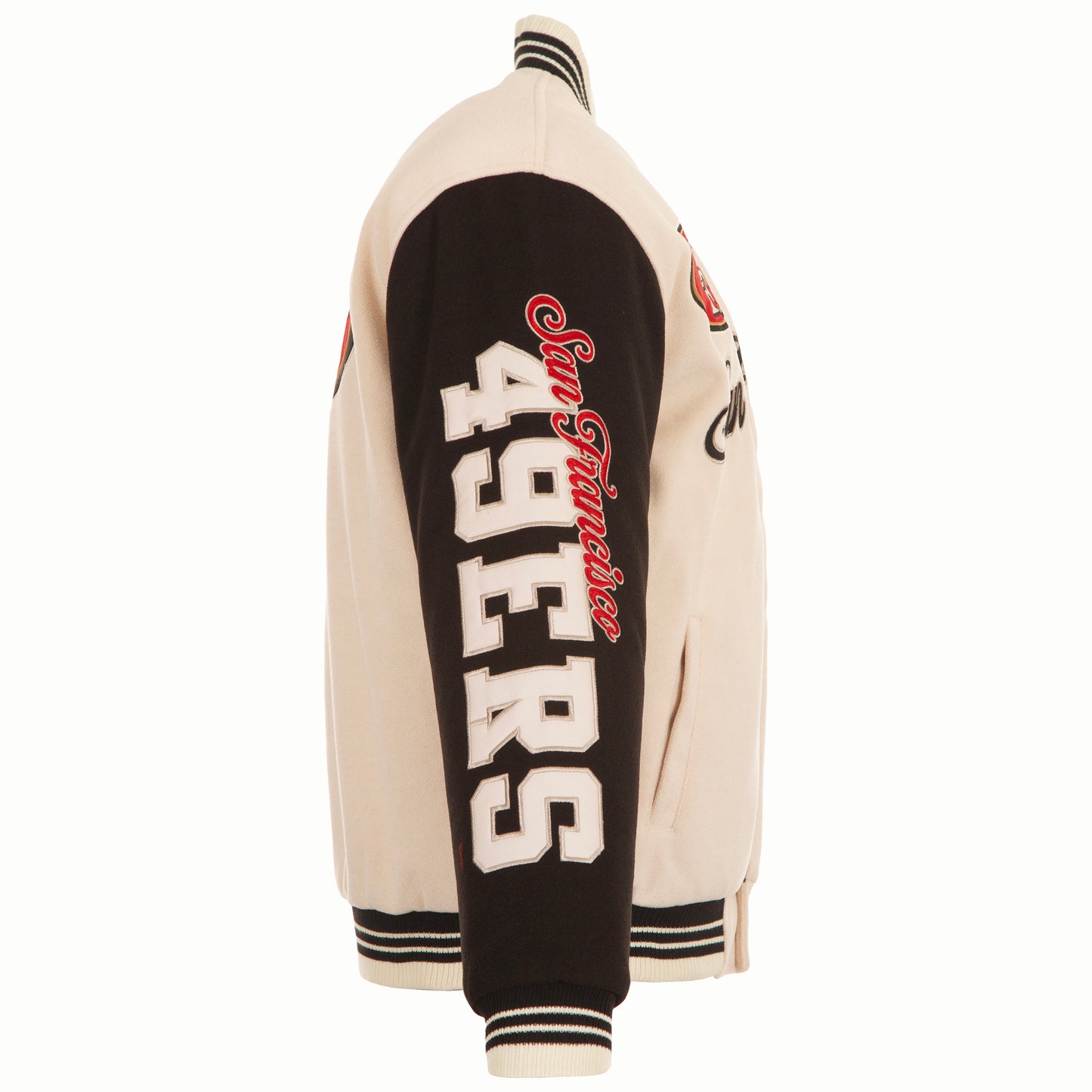 San Francisco 49ers JH Design Reversible Varsity Jacket