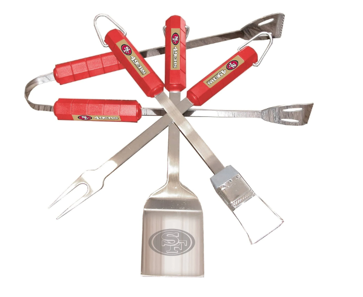 San Francisco 49ers Siskiyou 4-Piece Grill Tool Set
