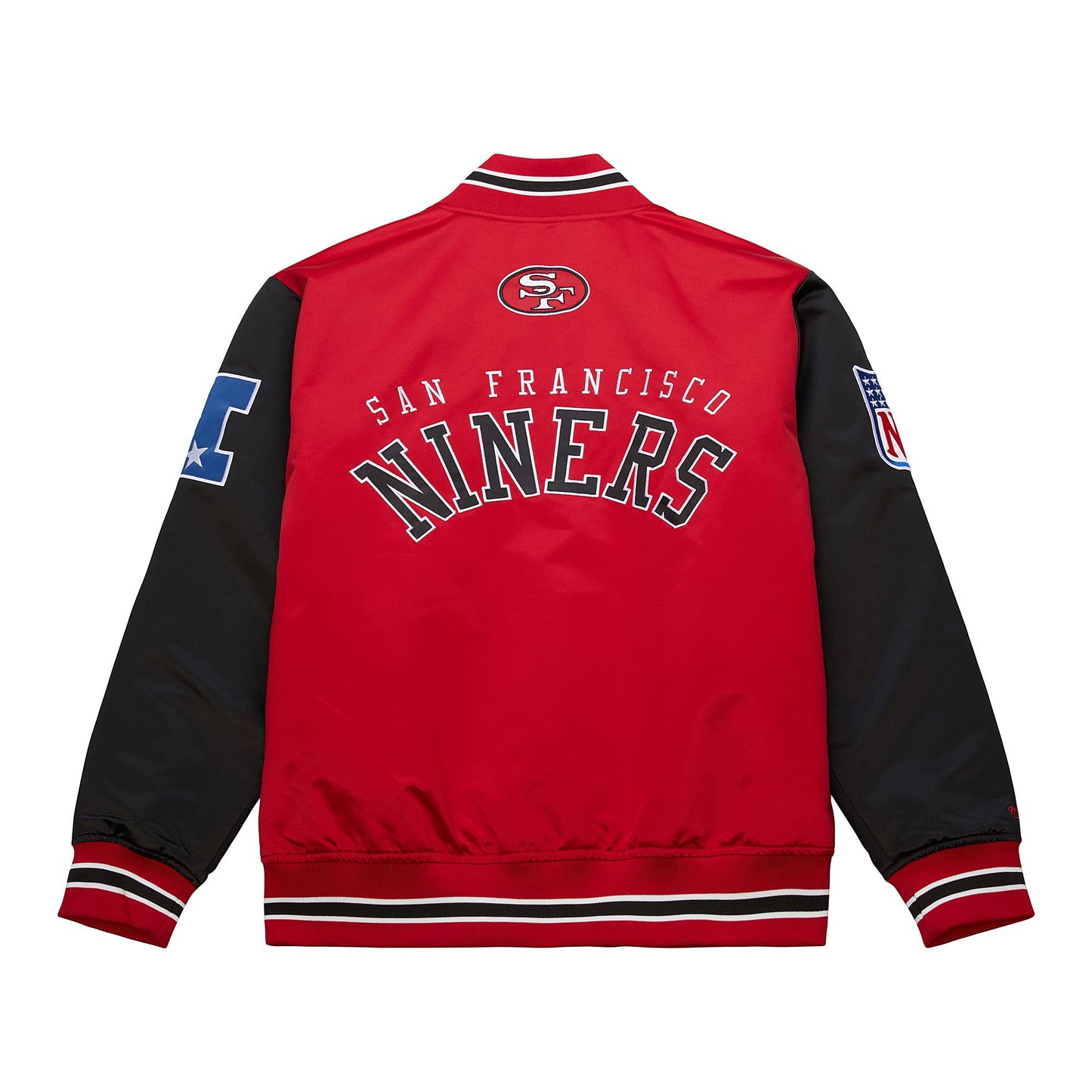 San Francisco 49ers Mitchell & Ness Heavyweight Prime Time Satin Jacket