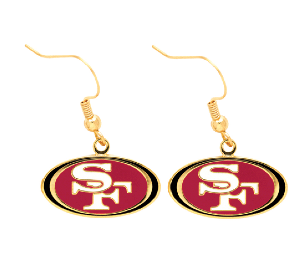 San Francisco 49ers J-Hook Team Logo Earring