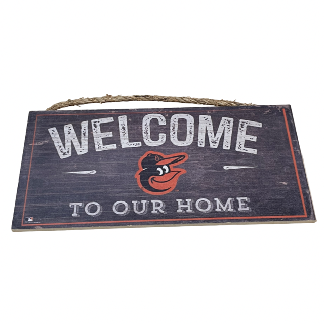 Baltimore Orioles Fans Creations Welcome Wood Sign