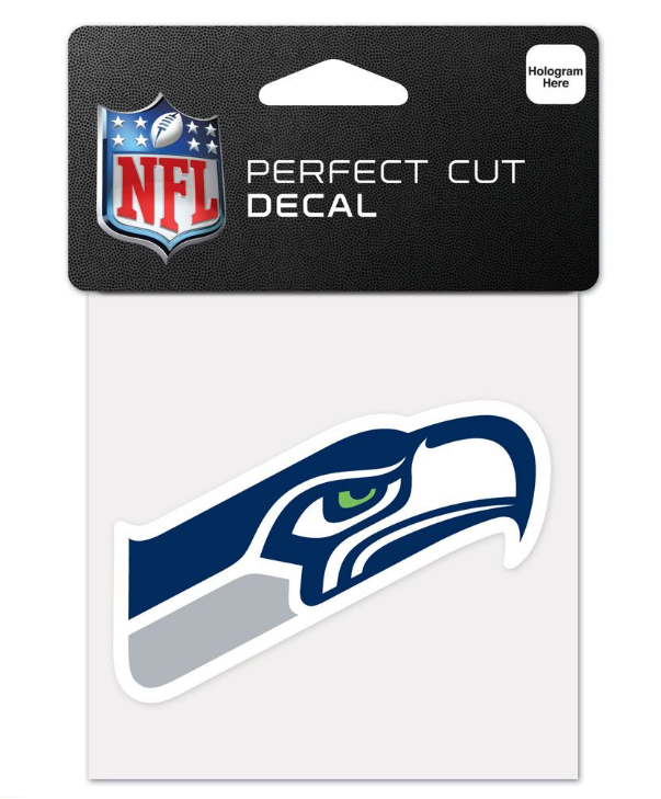 Seattle Seahawks Wincraft Logo 4X4 Perfect Cut Decal