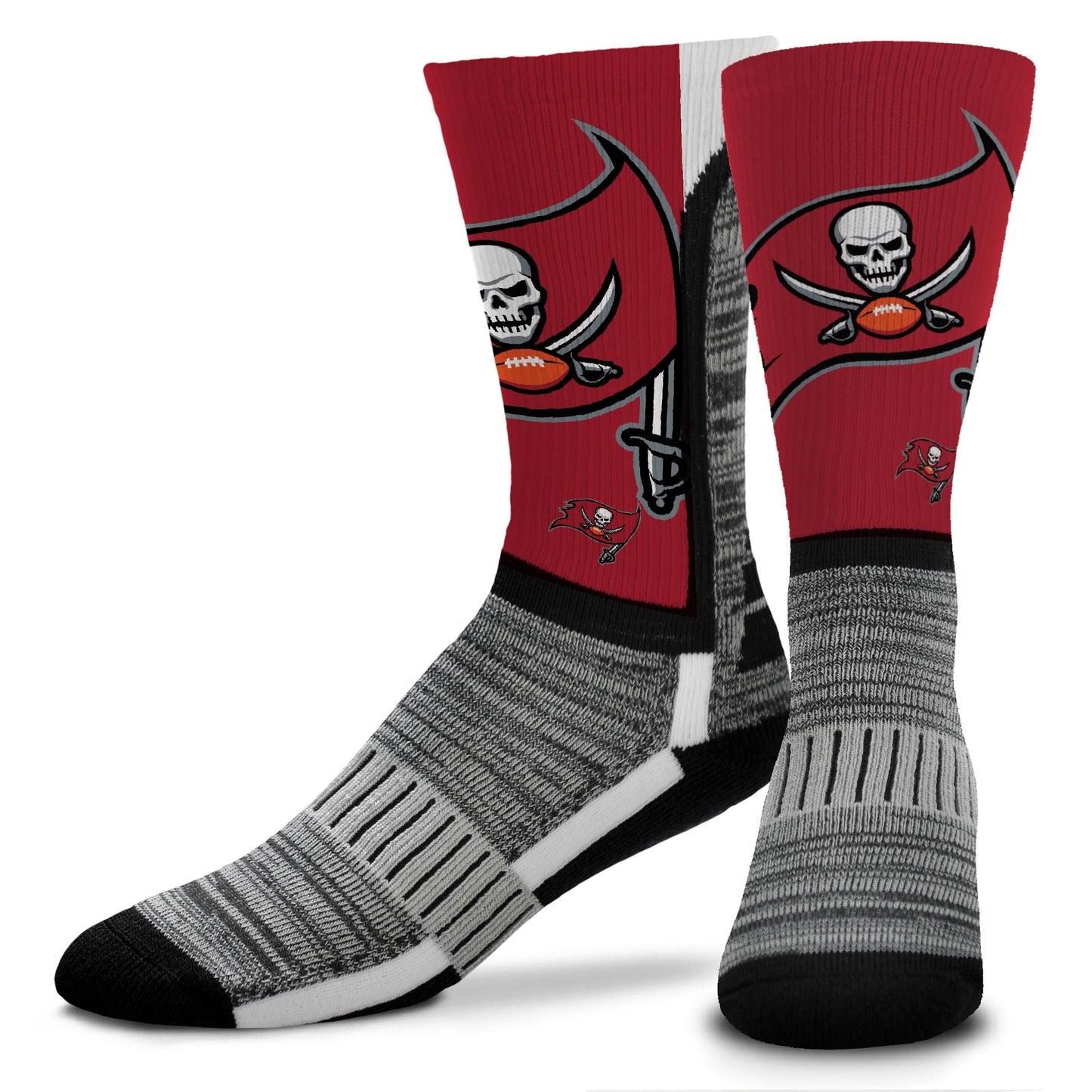Tampa Bay Buccaneers For Bare Feet Adult Zoom V-curve Socks