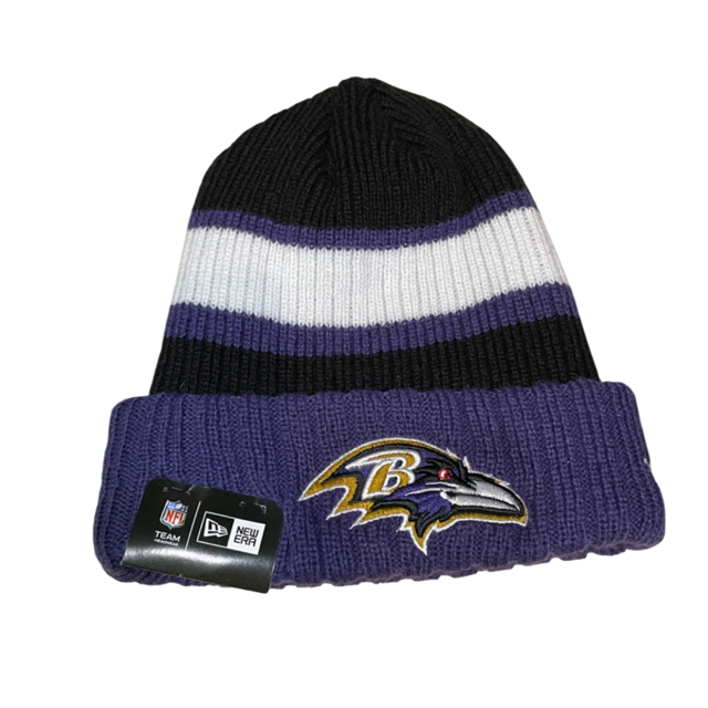 Baltimore Ravens New Era Stripe Knit Hat