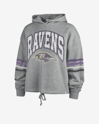 Baltimore Ravens '47 Brand Women's Upland Bennett Pullover Hoodie