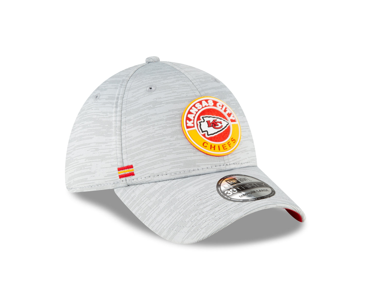 Kansas City Chiefs New Era Sideline 39THIRTY Flex Fit Hat - Gray