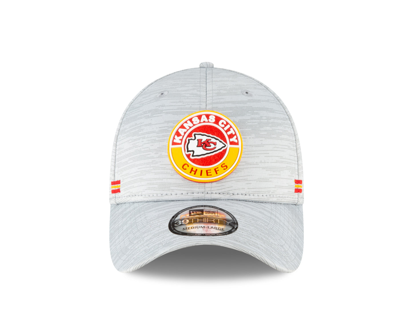 Kansas City Chiefs New Era Sideline 39THIRTY Flex Fit Hat - Gray