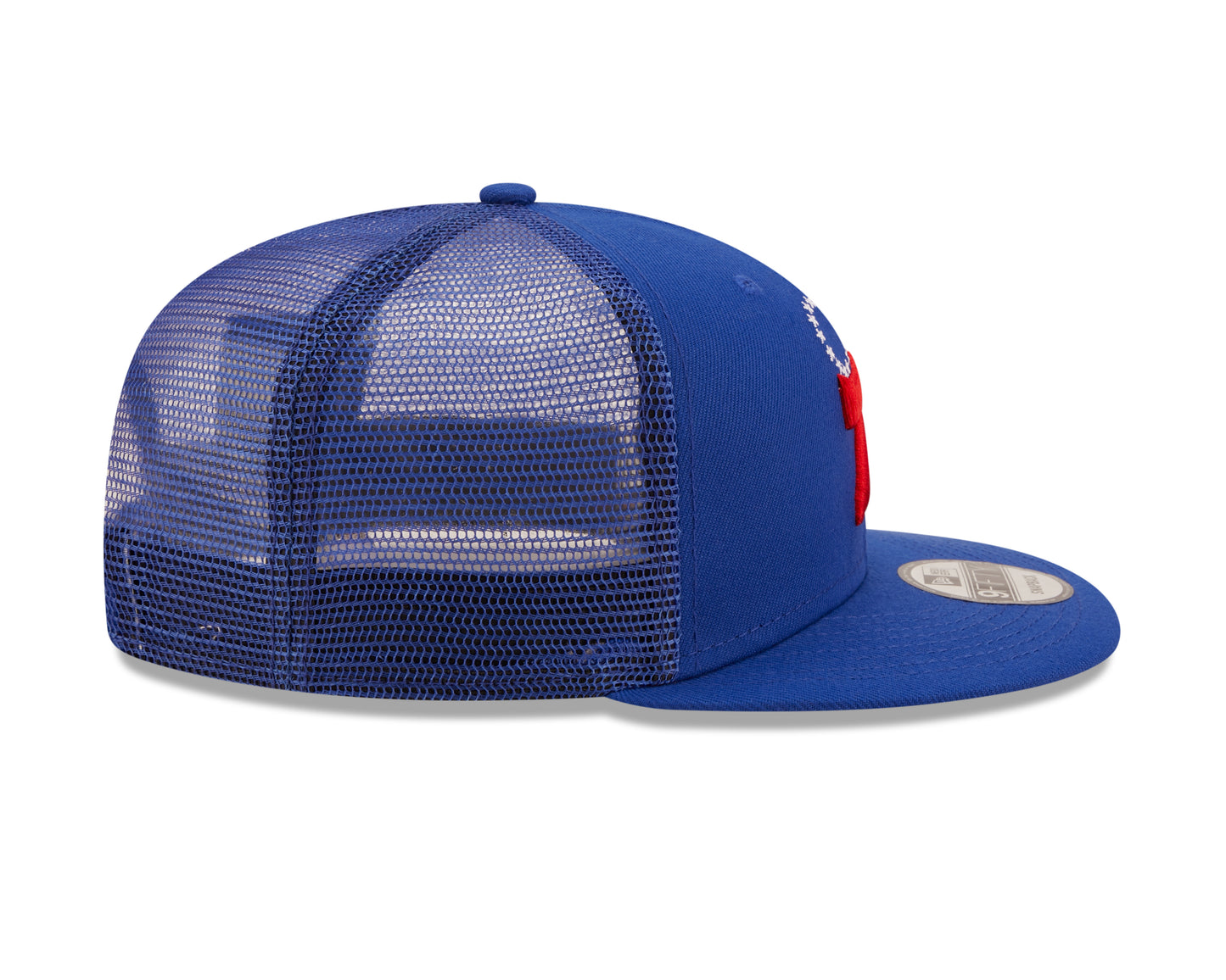 Philadelphia 76ers New Era Royal Blue Classic Trucker Mesh 9Fifty Hat