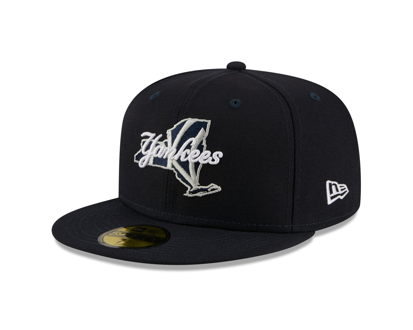 New York Yankees New Era Navy Local State Patched 59FIFTY Fitted Hat