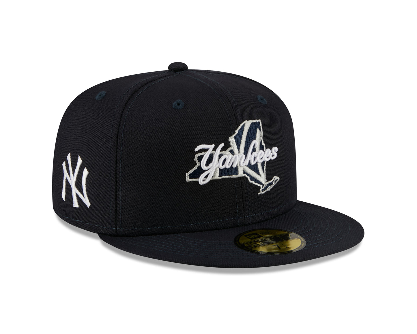 New York Yankees New Era Navy Local State Patched 59FIFTY Fitted Hat