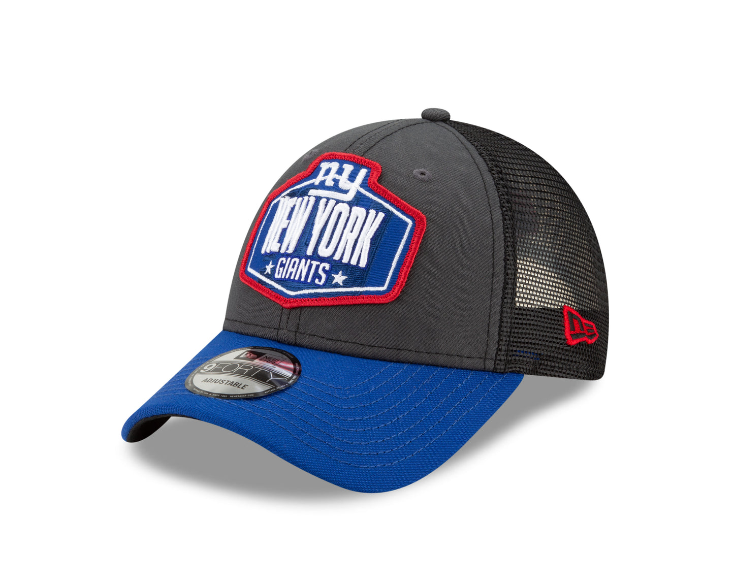 New York Giants New Era Draft 9FORTY Adjustable Snapback Hat - Gray