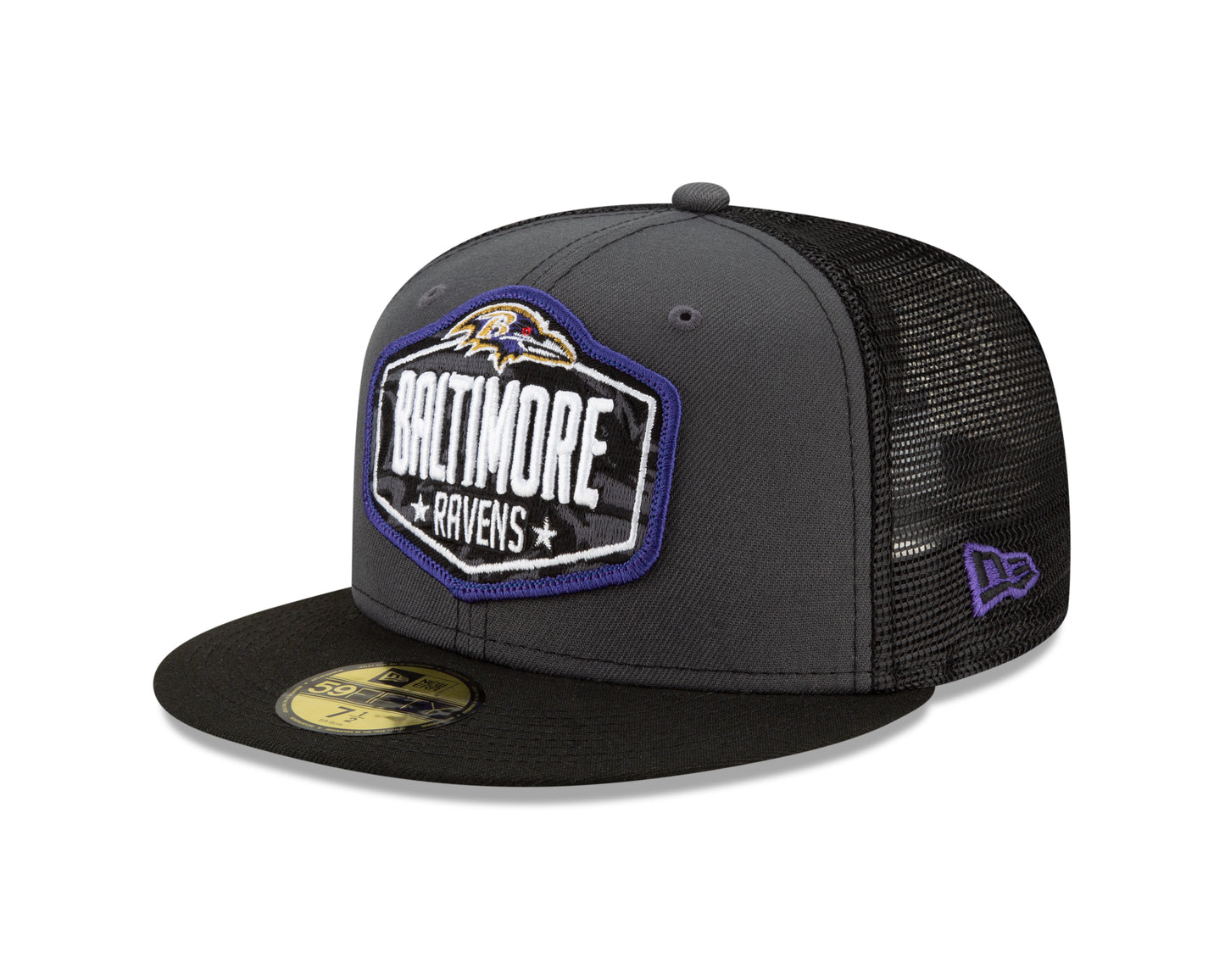 Baltimore Ravens New Era NFL Draft On-Stage 59FIFTY Fitted Hat - Graphite