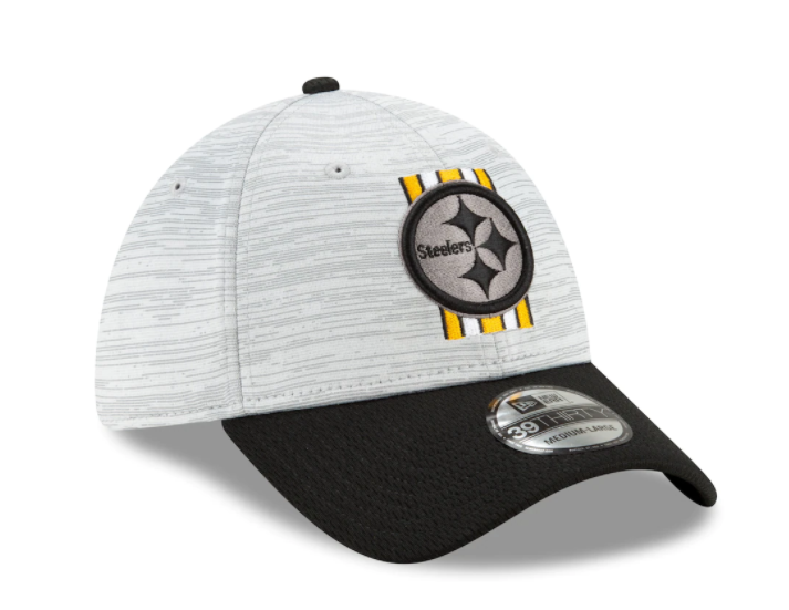Pittsburgh Steelers New Era Training Camp 39THIRTY Flex Hat - Gray