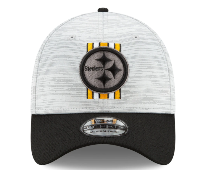 Pittsburgh Steelers New Era Training Camp 39THIRTY Flex Hat - Gray