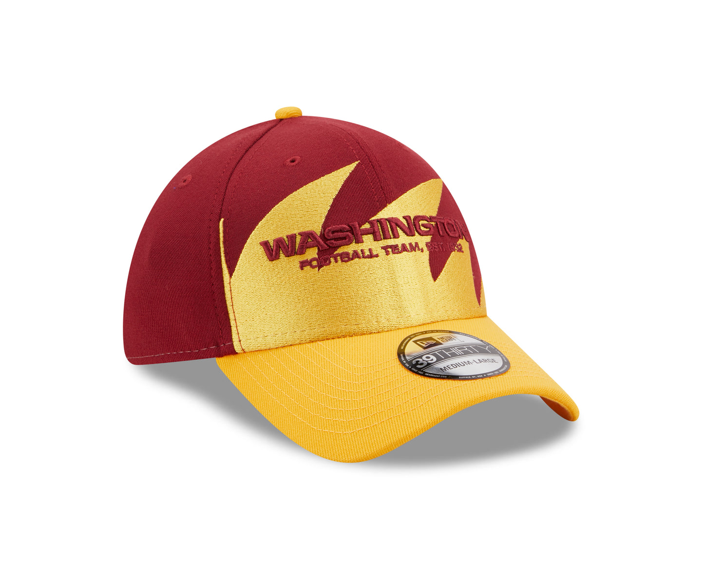 Washington Football Team New Era Burgundy / Gold NFL Surge 39Thirty Flex Fit Hat