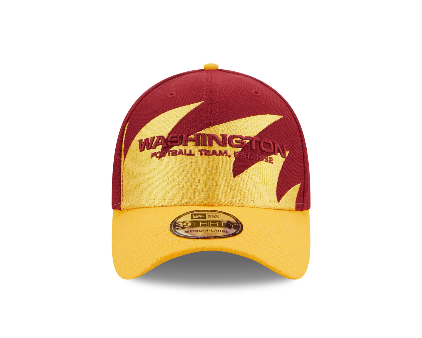 Washington Football Team New Era Burgundy / Gold NFL Surge 39Thirty Flex Fit Hat