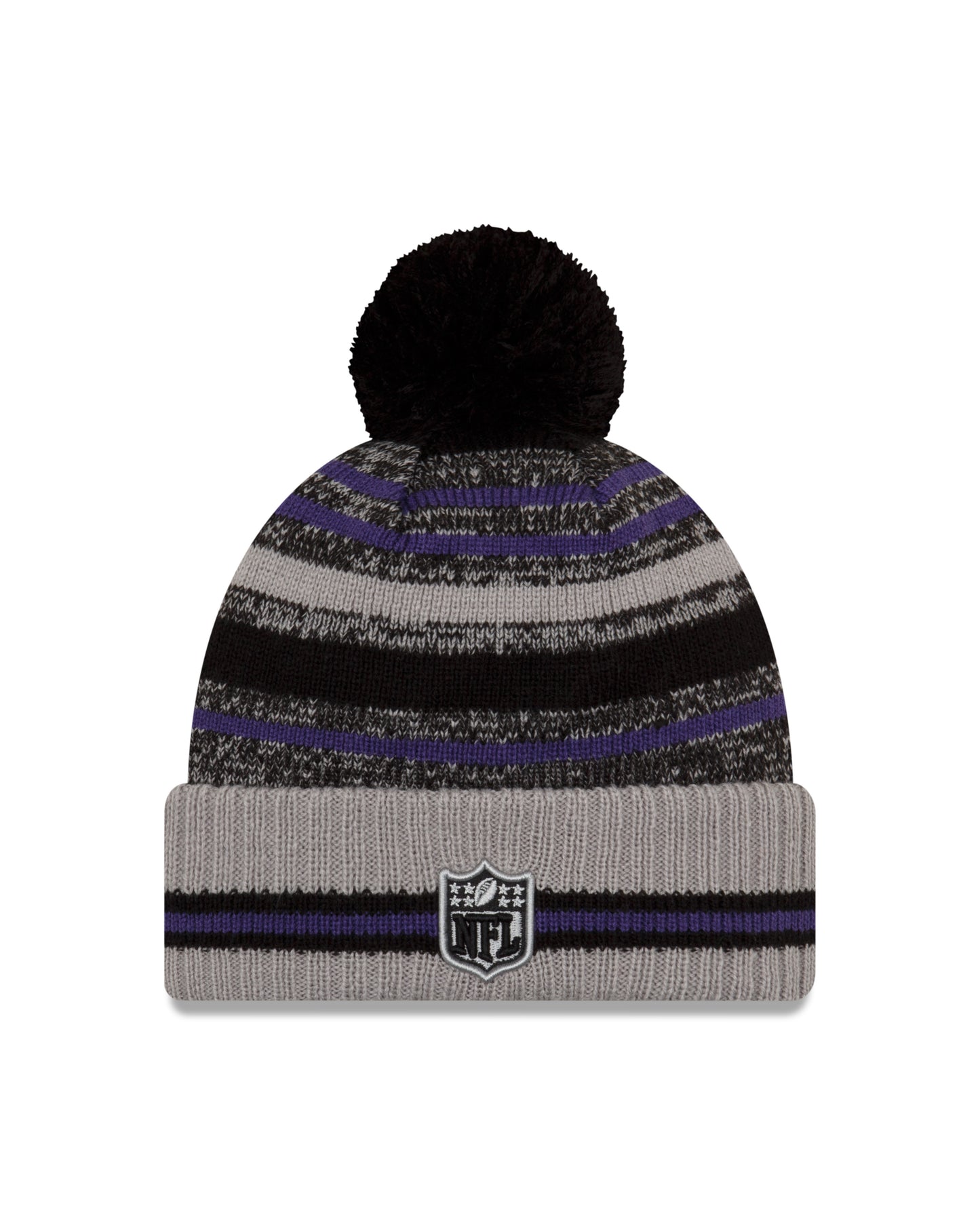 Baltimore Ravens New Era Sideline Knit Hat Gray