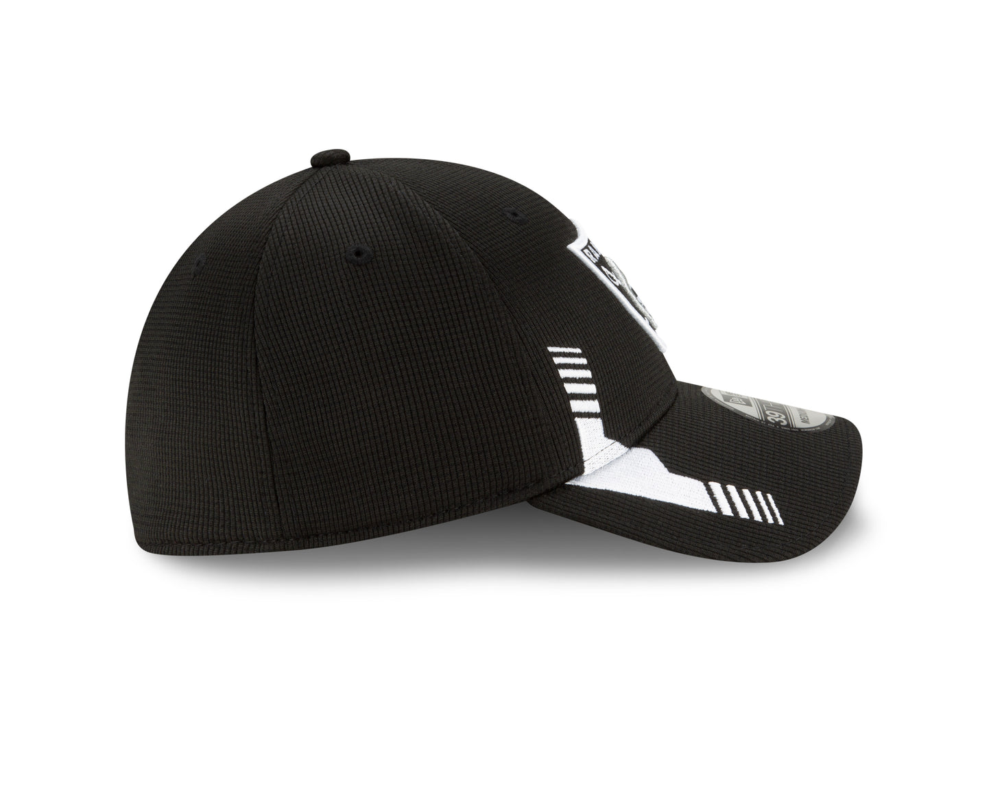 Las Vegas Raiders New Era Blak & Silver Sideline Home 39THIRTY Flex Hat