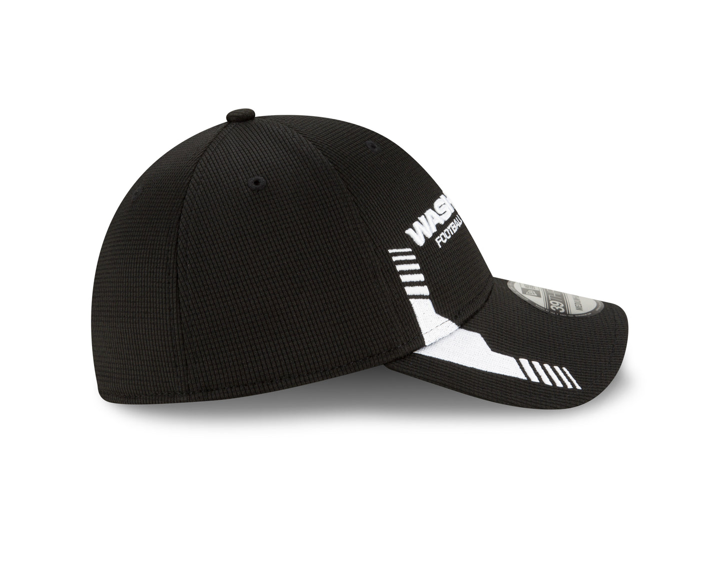 Washington Football New Era Sideline Black and White 39THIRTY Flex Hat