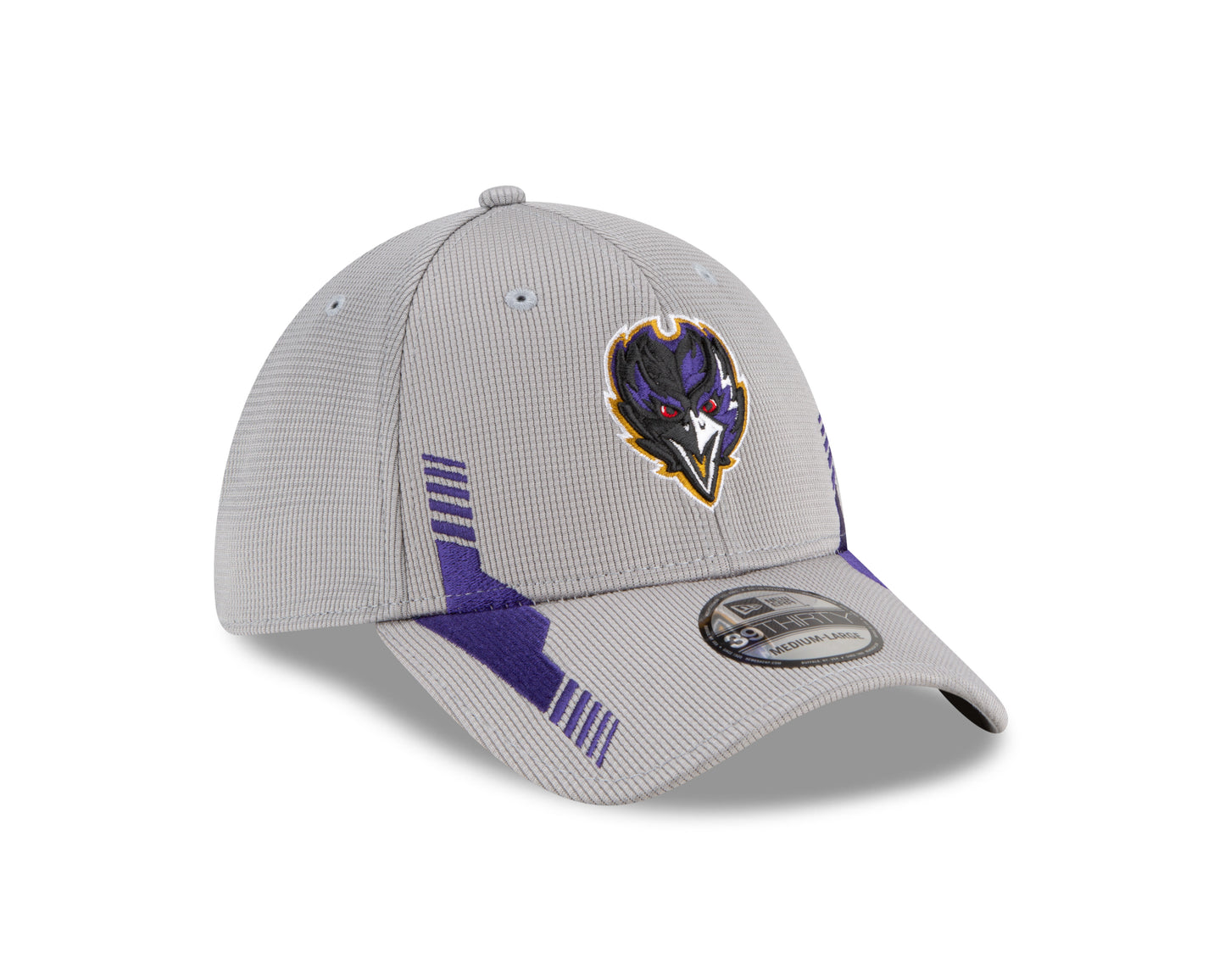Baltimore Ravens New Era Sideline Gray 39THIRTY Flex Hat