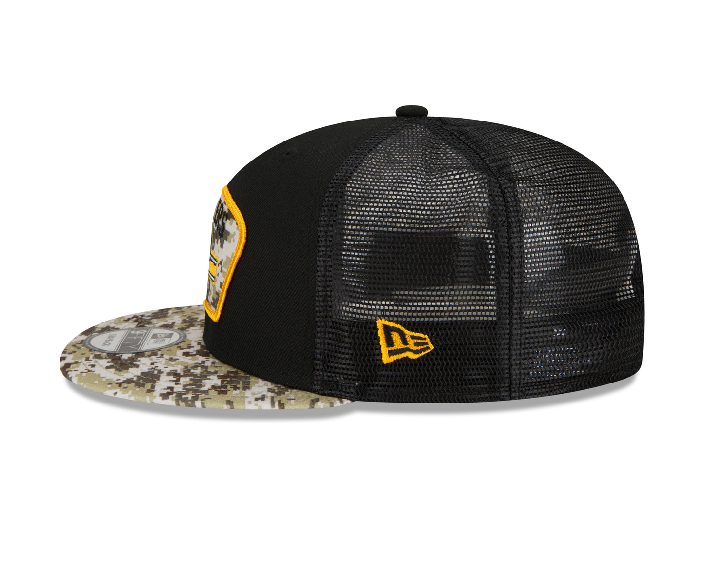 Pittsburgh Steelers Salute to Service 9FIFTY Adjustable Hat - Black
